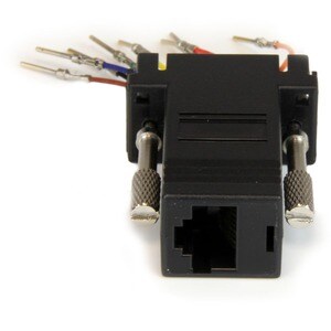 StarTech.com DB9 to RJ45 Modular Adapter - M/F - 1 x 9-pin DB-9 Male - 1 x RJ-45 Network Female - Black
