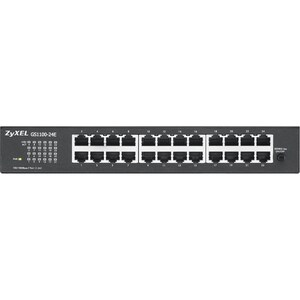 ZYXEL 24-Port GbE Unmanaged Switch - 24 Ports - 10/100/1000Base-T - 2 Layer Supported - 2 SFP Slots - Twisted Pair - Deskt