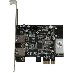 StarTech.com 2 Port PCI Express (PCIe) SuperSpeed USB 3.0 Card Adapter with UASP - LP4 Power - Dual Port USB 3 PCIe Contro