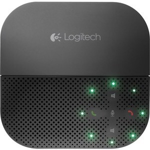 Logitech P710E Speakerphone - Black - USB - Headphone - Microphone - Battery, AC Adapter - Desktop