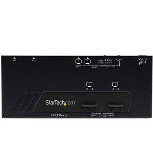 StarTech.com 2X2 HDMI Matrix Switch with Automatic and Priority Switching - 2 In 2 Out HDMI Matrix Splitter Auto Selector 