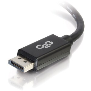 C2G 6ft DisplayPort Cable with Latches 8K UHD M/M - Black - 6 ft DisplayPort A/V Cable for Notebook, Monitor, Audio/Video 