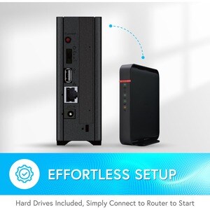 Buffalo LinkStation 210 4TB Personal Cloud Storage with Hard Drives Included - 1 x 4 TB HDD - Personal Cloud - Easy Setup 