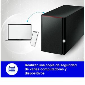 Buffalo LinkStation 220 4TB Personal Cloud Storage with Hard Drives Included - 2 x 2 TB HDD - Personal Cloud - Easy Setup 