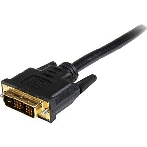 StarTech.com 0.5m HDMI to DVI-D Cable - HDMI to DVI Adapter / Converter Cable - 1x DVI-D Male 1x HDMI Male - Black 50 cm, 