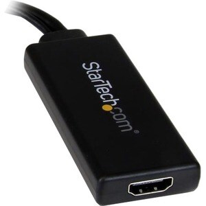 StarTech.com VGA to HDMI Adapter with USB Audio & Power - Portable VGA to HDMI Converter - Black VGA to HDMI Dongle - 1080