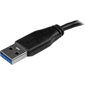 StarTech.com 15cm 6in Short Slim USB 3.0 A to Micro B Cable M/M - Mobile Charge Sync USB 3.0 Micro B Cable for Smartphones