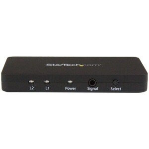 StarTech.com 2-Port HDMI Automatic Video Switch w/ Aluminum Housing and MHL Support - 2x1 HDMI Switcher Box with Support f