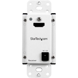StarTech.com Wall Plate HDMI over CAT5 Extender with Power Over Cable - 1080p - 165ft (50m) - Extend HDMI up to 165ft (50m