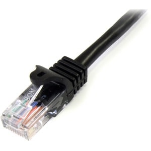 StarTech.com Cable de 1m Negro de Red Fast Ethernet Cat5e RJ45 sin Enganche - Cable Patch Snagless - Cable de conexión - O