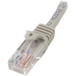 StarTech.com Cable de 1m Gris de Red Fast Ethernet Cat5e RJ45 sin Enganche - Cable Patch Snagless - Cable de conexión - Or