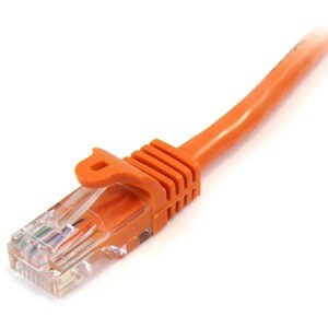 StarTech.com Cable de 3m Naranja de Red Fast Ethernet Cat5e RJ45 sin Enganche - Cable Patch Snagless - Cable de conexión -