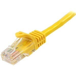 StarTech.com 3 m Yellow Cat5e Snagless RJ45 UTP Patch Cable - 3m Patch Cord - Ethernet Patch Cable - RJ45 Male to Male Cat