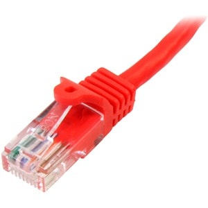 StarTech.com 2 m Red Cat5e Snagless RJ45 UTP Patch Cable - 2m Patch Cord - Ethernet Patch Cable - RJ45 Male to Male Cat 5e