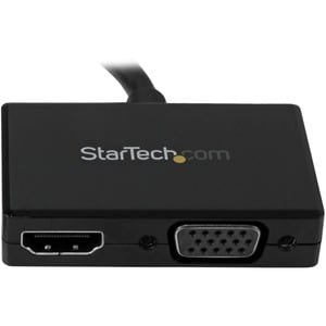 StarTech.com Adaptador DP de Audio/Vídeo para Viajes - Conversor DisplayPort a HDMI o VGA - 1920x1200 1080p - Extremo prin
