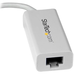 StarTech.com Adattatore di rete USB-C a RJ45 Gigabit Ethernet - USB 3.1 Gen 1 - (5 Gbps) - Bianco - USB 3.1 - Realtek RTL8