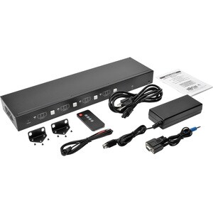 Tripp Lite HDBaseT HDMI Over Cat5e Cat6 Cat6a 4x4 Extender Transmitter, Serial and IR Control 4K x 2K 150m 500ft - 3840 × 