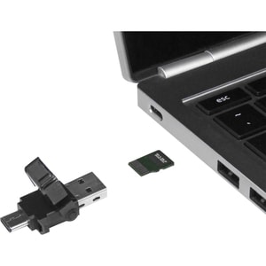 StarTech.com microSD to USB 3.0 Card Reader Adapter - for USB-C and USB-A Enabled Computers - microSD, microSDHC, microSDX