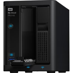 WD 0TB My Cloud PR2100 Pro Series Diskless Media Server with Transcoding, NAS - Network Attached Storage - Intel Pentium N
