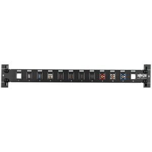 Tripp Lite 12-Port 1U Rack-Mount Unshielded Blank Keystone/Multimedia Patch Panel RJ45 Ethernet USB HDMI Cat5e/6 - 12 Port