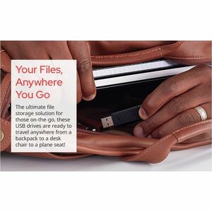 Verbatim PinStripe 256 GB USB 3.0 Flash Drive - Black - 1