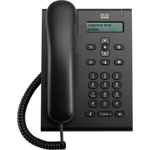 Cisco 3905 Telefone IP - Recondicionado - Montagem em parede, Secretária - Carvão - 1 x Total Line - VoIP - 2 x Rede (RJ-4