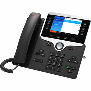 Cisco 8851 IP Phone - Corded/Cordless - Corded - Bluetooth - Desktop, Wall Mountable - Charcoal - 5 x Total Line - VoIP - 