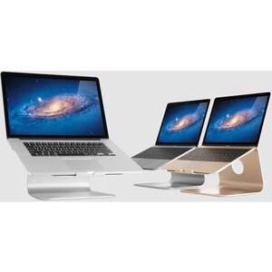 Rain Design mStand Laptop Stand - Gold - 5.9" Height x 10" Width x 9.3" Depth - Desktop - Aluminum - Gold - TAA Compliant