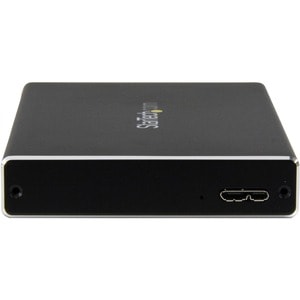 StarTech.com Drive Enclosure SATA/600 - USB 3.0 Micro-B Host Interface - UASP Support External - Black - 1 x HDD Supported