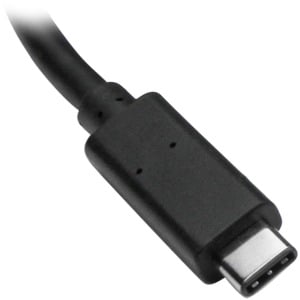 StarTech.com USB/Ethernet Combo Hub - USB Type C - External - Black - TAA Compliant - 3 Total USB Port(s) - 3 USB 3.0 Port