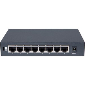 HPE OfficeConnect 1420 8G Switch - 8 Ports - 2 Layer Supported - Twisted Pair - Rack-mountable, Desktop