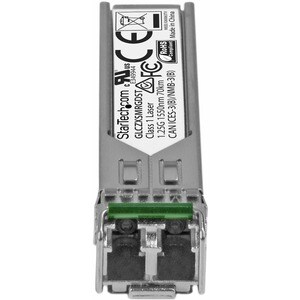 StarTech.com Cisco GLC-ZX-SM-RGD Compatible SFP Module - 1000BASE-ZX - 1GE Gigabit Ethernet 1GbE Single Mode Fiber SMF Opt