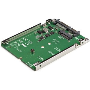 StarTech.com M.2 NGFF SSD to 2.5in SATA SSD Converter - 1 x SSD Supported - 1 x Total Bay - Steel