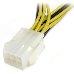 6in PCI Express Power Splitter Cable - Power splitter - 6 pin PCIe power (M) to 6 pin PCIe power (F) - 5.9 in - yellow - P