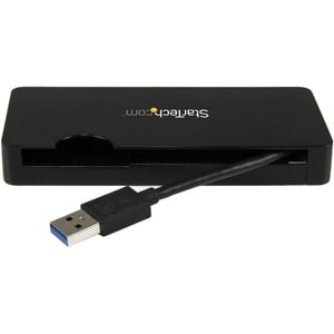 USB 3.0 to HDMI or VGA Adapter Dock - USB 3.0 Mini Docking Station w/ USB, GbE Ports - Portable Universal Laptop Travel Hu