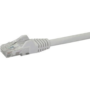 StarTech.com 0.5m White Cat6 Patch Cable with Snagless RJ45 Connectors - Short Ethernet Cable - 0.5 m Cat 6 UTP Cable - Fi