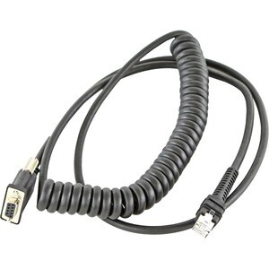 Zebra 2.74 m Serial Data Transfer Cable - First End: 9-pin DB-9 RS-232 Serial - Female