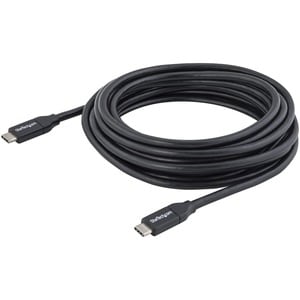 Cable USB-C de 4 metros con Capacidad para Entrega de Potencia (5A) - USB 2.0 - Certificado StarTech.com USB2C5C4M