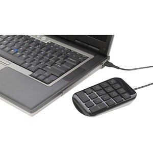 Targus Numeric Keypad - Cable Connectivity - USB Interface - Computer - Mac, PC, Windows