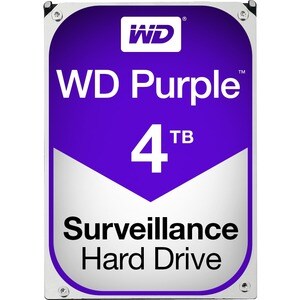 WD Purple WD40PURZ 4 TB Hard Drive - 3.5" Internal - SATA (SATA/600) - Conventional Magnetic Recording (CMR) Method - Netw