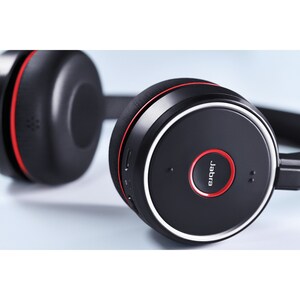 Jabra Evolve 75 Headset MS Stereo - Stereo - Wireless - Bluetooth - 3048 cm - 20 Hz - 20 kHz - Over-the-head - Binaural - 