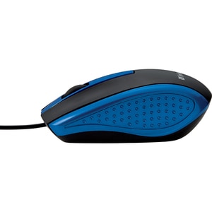 Verbatim Corded Notebook Optical Mouse - White - Optical - Cable - Blue - 1 Pack - USB Type A - Scroll Wheel