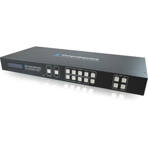 Comprehensive Pro AV/IT 4K 4x4 HDMI Matrix, 18Gbps (YUV:444), HDCP 2.2 - 4096 x 2160 - 4K - 4 x 4 - Display, Speaker, A/V 