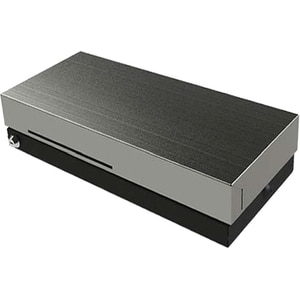 APG Cash Drawer Cash Drawer - 4 Bill - 8 Coin - 1 Media Slot - 2 Lock Position, Printer Driven - Steel, ABS Plastic - Blac