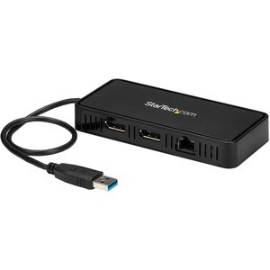 StarTech.com USB 3.0 Mini Dock - Dual Monitor USB Type-A Laptop Docking Station - DisplayPort 4K 60Hz & Gigabit Ethernet -