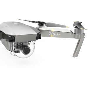 DJI Mavic Pro Platinum Aerial Drone - 2.40 GHz, 2.48 GHz - Battery Powered - 0.50 Hour Run Time - 22965.88 ft Operating Ra