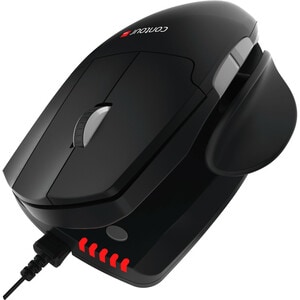 Contour Unimouse - PixArt PMW3330 - Cable - Black, Red - USB - 2800 dpi - Scroll Wheel - 7 Button(s) - Symmetrical
