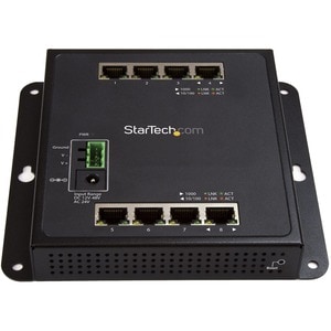 StarTech.com 8 Ports Manageable Ethernet Switch - Gigabit Ethernet - 10/100/1000Base-T - TAA Compliant - 2 Layer Supported