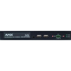AMX JPEG 2000 4K60 4:4:4 Decoder - Functions: Video Decoding, Video Encoding, Audio Embedding - 3840 x 2160 - Network (RJ-45)