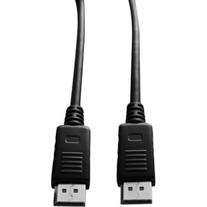 V7 V7DP2DP-6FT-BLK-1E 2 m DisplayPort A/V Cable for Audio/Video Device - First End: 1 x DisplayPort Male Digital Audio/Vid